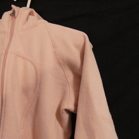 LULULEMON ATHLETICA | 17 pit to pit measured | Classic Pink Scuba Zip-Up Hoodie - Picture 7 of 16